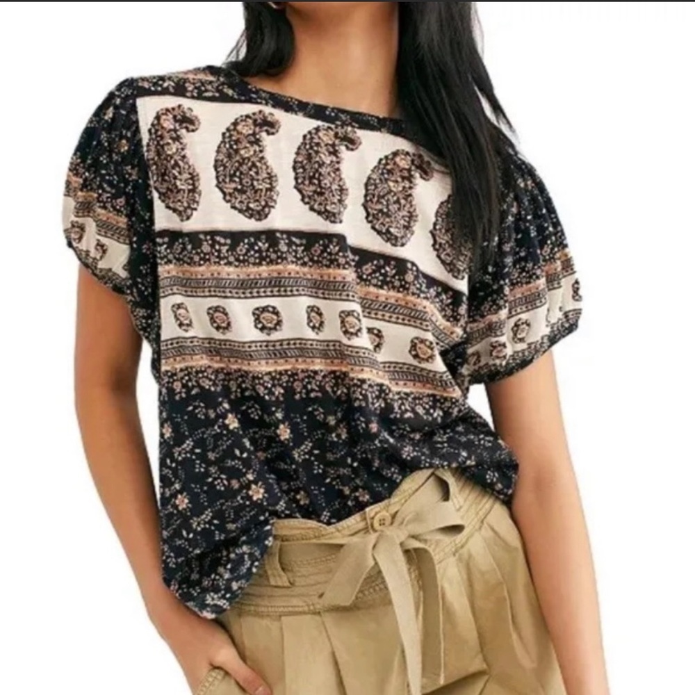 Free People Paisley Top